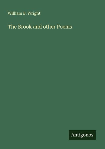 The Brook and other Poems