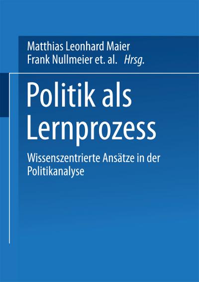 Politik als Lernprozess