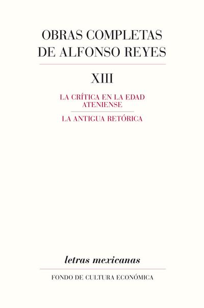 Obras completas, XIII