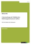 Untersuchung der Validität des Erhebungsinstruments SaMon