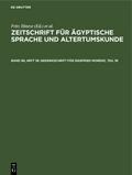 Gedenkschrift für Siegfried Morenz, Teil 1b