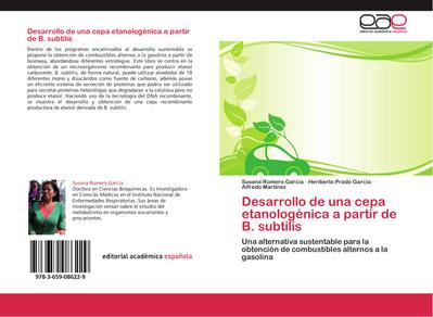 Desarrollo de una cepa etanologénica a partir de B. subtilis