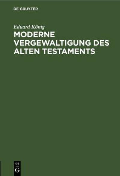 Moderne Vergewaltigung des Alten Testaments