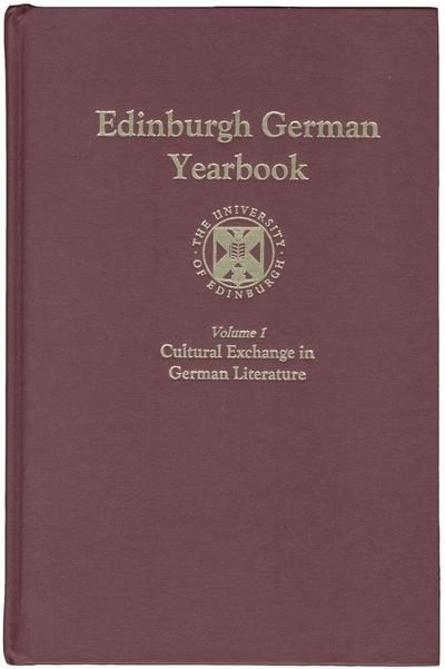 Edinburgh German Yearbook 1