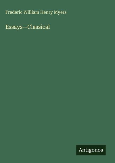 Essays--Classical