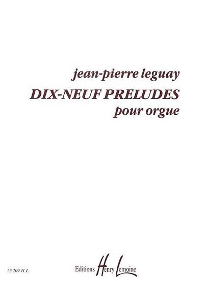 19 préludespour orgue