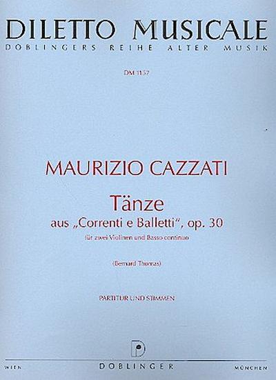 Tänze aus correnti e balletti op.30für 2 Violinen und Bc