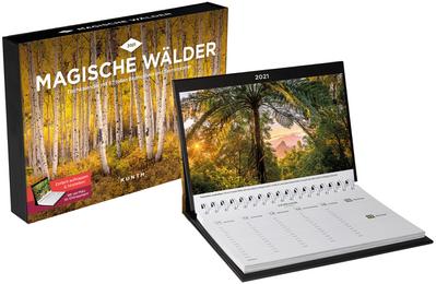 Magische Wälder Tischkalender 2021: Wochenkalender mit Terminplaner (KUNTH Tischkalender mit Wochenplaner)