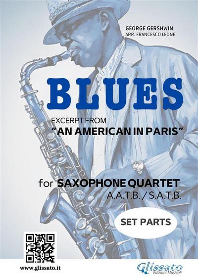 Saxophone Quartet "Blues" by Gershwin (set parts)