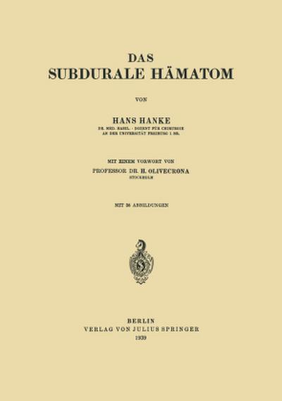 Das subdurale Hämatom