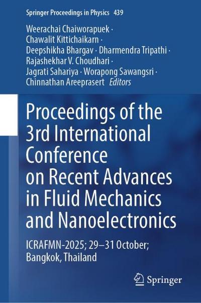 Proceedings of the 3rd International Conference on Recent Advances in Fluid Mechanics and Nanoelectronics