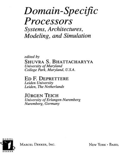 Domain-Specific Processors
