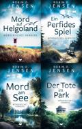Mörderisches-Hamburg-Krimi-Sammelband: Mord auf Helgoland, Ein perfides Spiel, Mord am See, Der Tote im Park von Robin D. Jensen | Ebook