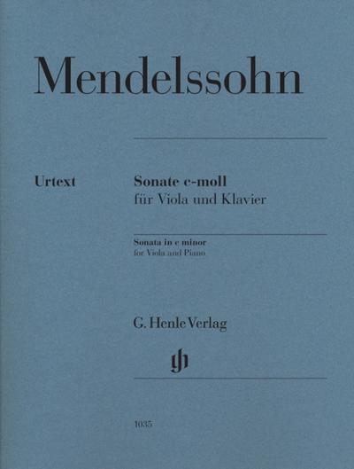 Felix Mendelssohn Bartholdy - Violasonate c-moll