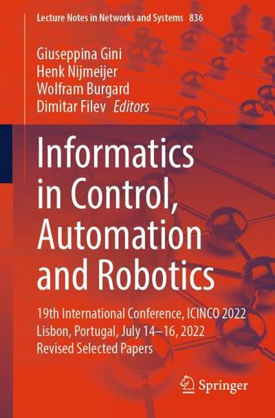 Informatics in Control, Automation and Robotics