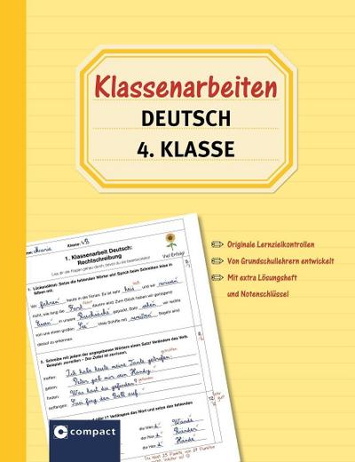Klassenarbeiten Deutsch 4. Klasse