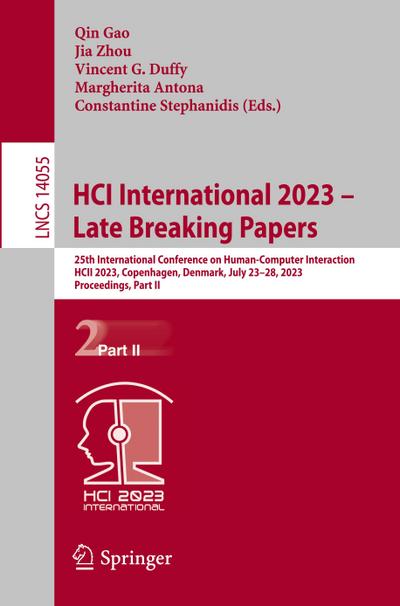 HCI International 2023 - Late Breaking Papers