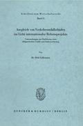 Ausgleich von Verkehrsunfallschäden im Licht internationaler Reformprojekte.