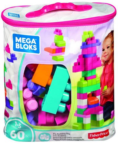 Mega Bloks Bausteinebeutel pink (60 Teile)