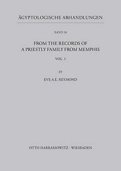 From the records of a priestly Family from Memphis