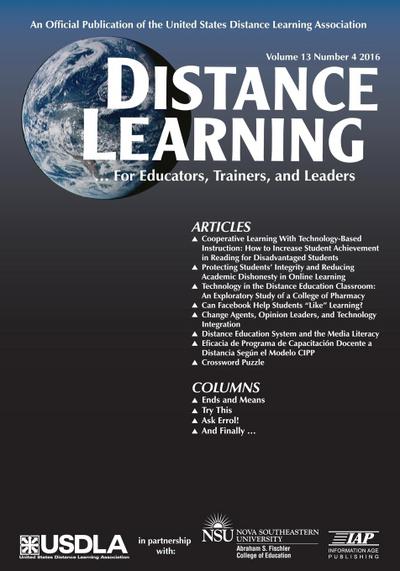 Distance Learning ¿ Volume 13 Issue 4 2016