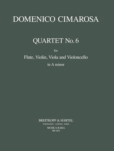 Quartett a-Moll Nr.6für Flöte, Violine, Viola und Violoncello