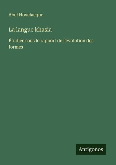 La langue khasia