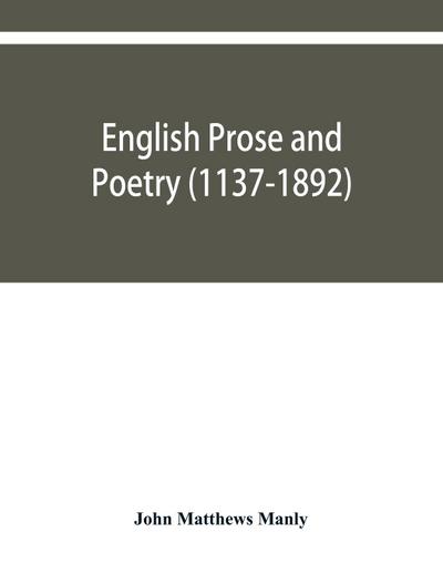 English prose and poetry (1137-1892)