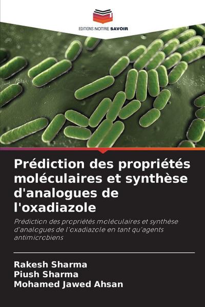 Prédiction des propriétés moléculaires et synthèse d’analogues de l’oxadiazole