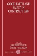 Good Faith and Fault in Contract Law