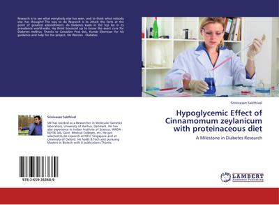 Hypoglycemic Effect of Cinnamomum zeylanicum with proteinaceous diet