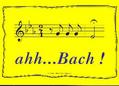 Postkarte, GELB  Ahh... Bach (10er Pack)