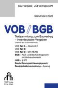 VOB/BGB Textsammlung zum Bauvertrag - innerdeutsche Vergaben (Stand März 2026)