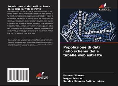 Popolazione di dati nello schema delle tabelle web estratte