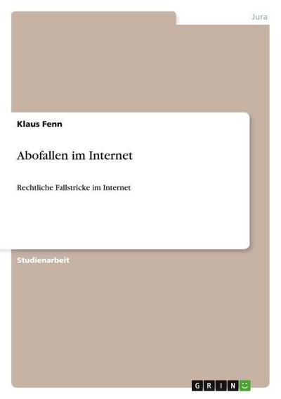 Abofallen im Internet - Klaus Fenn