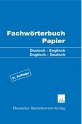 Fachwörterbuch Papier