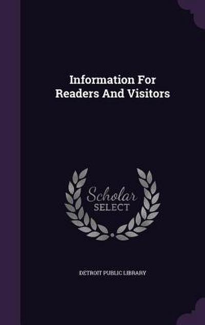 Information For Readers And Visitors