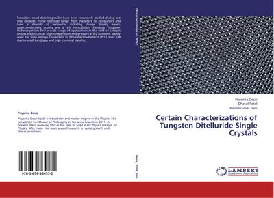 Certain Characterizations of Tungsten Ditelluride Single Crystals