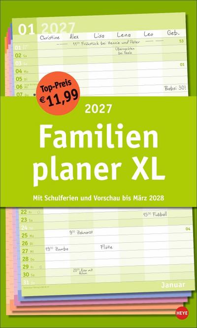 Basic Familienplaner XL 2027