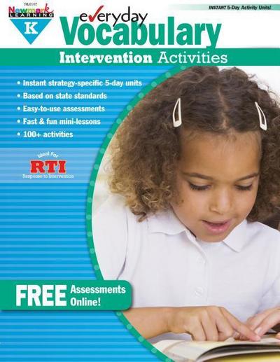 Everyday Vocabulary Intervention Activities for Grade K Teacher Resource