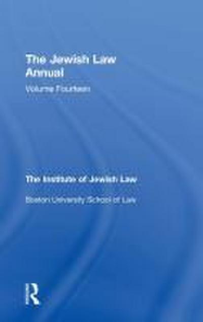 The Jewish Law Annual Volume 14