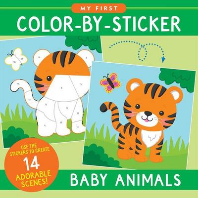 My First Color-By-Sticker Book - Baby Animals (14 Scenes)