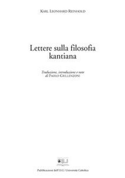 Lettere sulla filosofia kantiana