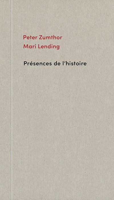 Présences de l’histoire