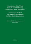 Constitutional Documents of Belgium, Luxembourg an