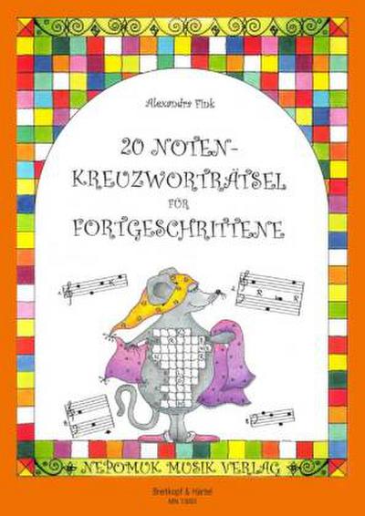 20 Notenkreuzworträtsel für Fortgeschrittene