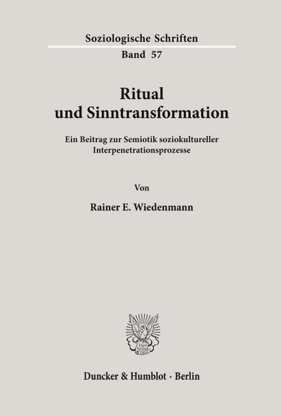 Ritual und Sinntransformation.