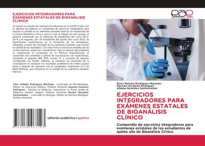 EJERCICIOS INTEGRADORES PARA EXÁMENES ESTATALES DE BIOANÁLISIS CLÍNICO