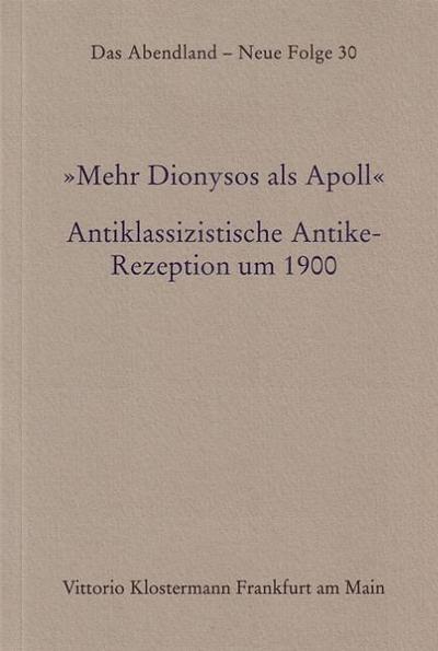 Mehr Dionysos als Apoll