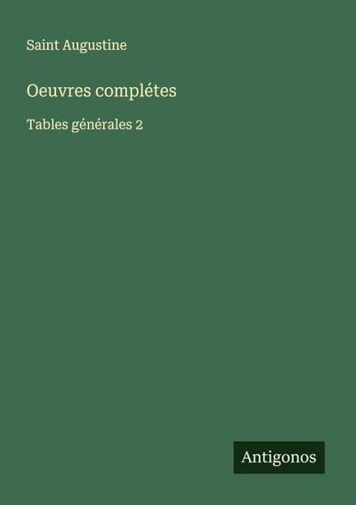 Oeuvres complétes